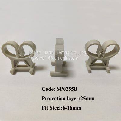 PP/PE 25mm Platform plastic spacer protective layer of reinforcing steel bar applied in the civil