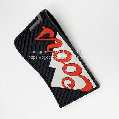 OEM Brand Logo PVC Rubber Beer Bar Mat Eco Water Proof PVC Drinking Bar Rail Mat Silicone Bar Mat Spill Bar Mat photo-2