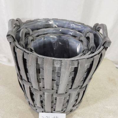 Planter Wholesale Garden Pot Large Factory Supply Poplar natural material