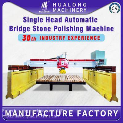 HUALONG machinery HLDM-1800 Automatic Bridge Single Head Granite Marble Stone slab Polishing Machine