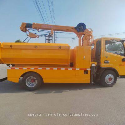 Dongfeng 6-wheel Pipeline Dredging Vehicle With Hydraulic Grab Type Mechanical Arm photo-2