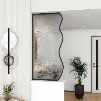 Modern Minimalist Decorative Living Room Divider Art Glass Partition Screen Indoor Partition