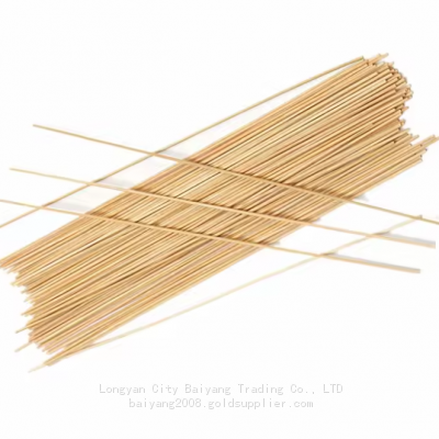 Factory wholesale Indonesia round Indian natural color raw Agarbatti 1.3 mm bamboo incense stick making incense