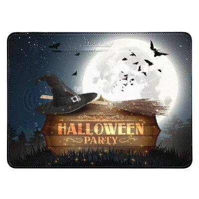 Custom Gift  Wireless Charging Station Desktop Mousepad Faster Charger Leather Wireless Charging Mouse Pad