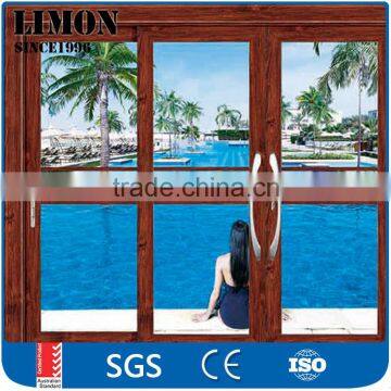 High quality aluminium glass sliding door for balcony with AS2047