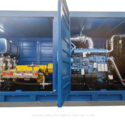 Concrete hydraulic dismantling high-pressure cleaning machine