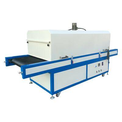 HY-K08 Tunnel type hardware plastic screen printing ink UV curing oven