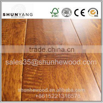 Hand Scraped Birch Engineered Wooden Floor