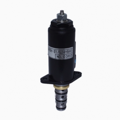 Kobelco SK200-6E SK250-8 excavator hydraulic pump solenoid valve small flat plug YN35V00041F1