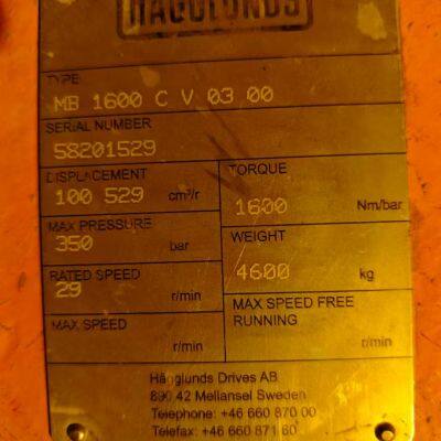 H?gglunds motor MB1600CV0300