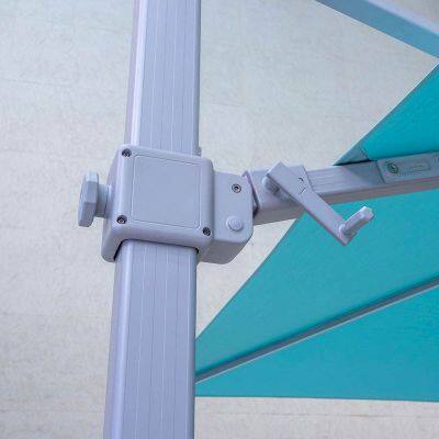 Scenic Restaurant With Light Courtyard Umbrella LED Roman Umbrella Garden Parasol Large Sun Umbrella photo-5