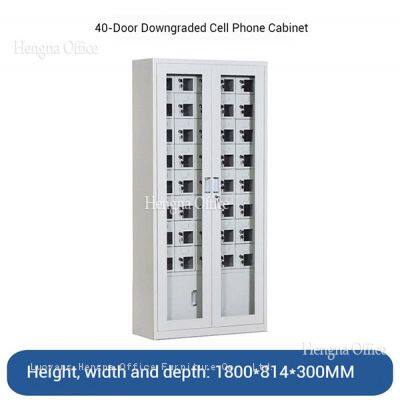 Прочный шкаф для зарядки мобильных телефонов с множеством ящиков, зарядными портами и амортизатором ударов | Надежное решение для хранения в офисах photo-2