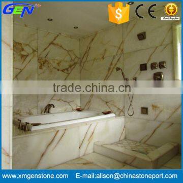 Beautiful Interior Wall Cladding White Onyx Tiles