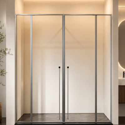 T-Shaped Top-Mounted Shower Enclosure