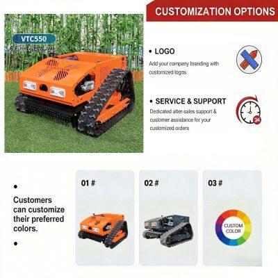 Vigorun VTC550-90 Radio Controlled Lawn Mower With One-Key Start 550mm Cutting Width 0-4km/h Speed for Commercial Use photo-6