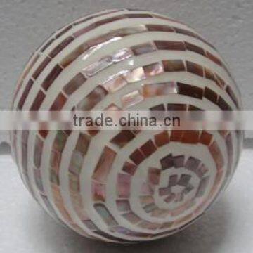 High quality best selling eco friendly Natural mother of pearl round decor ball from Vietnam