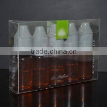 10ml 15ml 30ml plastic dropper bottle with PVC box, PET bottle, amber PET Bottle