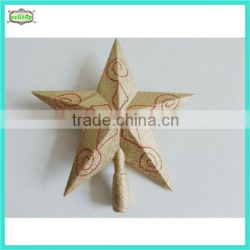 Hot sale plastic star shaped christmas ornaments