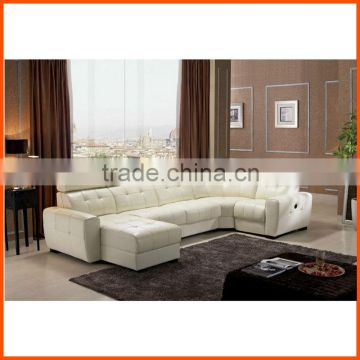 hot sell american style beckrest leather corner sofa bedroom furniture sofa