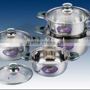 stainless steel 304 milkpot,stockpot with glass/stainless steel lid