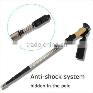 300G Duralumin 7075 Inner Lock System 3 Shaft Heating Print Trekking Pole photo-4
