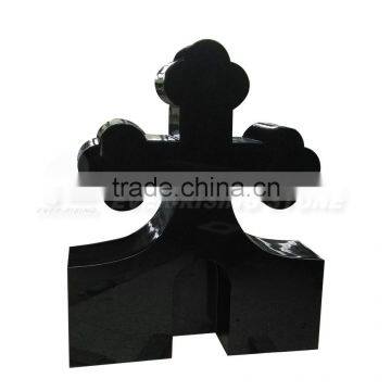 China Black Granite Cross Headstones