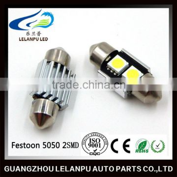 Festoon canbus free 2SMD 5050 White Dome LED Light Bulb led car light