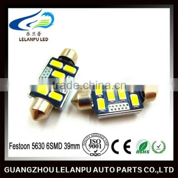 Festoon 6SMD 5630 39mm Car Reading lamp Festoon Canbus dome light