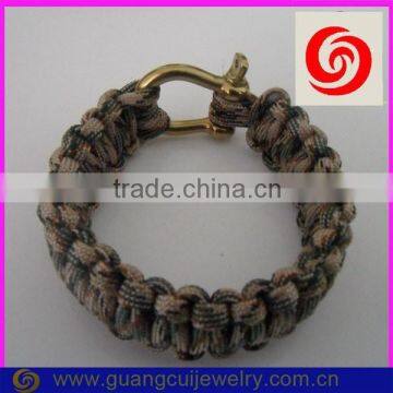 Fashion Stainless Steel Gold Clasp 550 Custom Paracord Bracelet