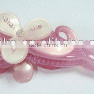 Plastic Hair Accessory, Acrylic Rhinestone Hair Clip, Hair Claw Banana Clip 1pc