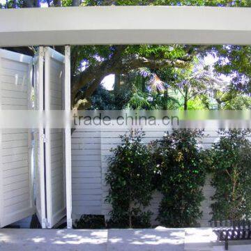 white aluminium frame for folding shutter