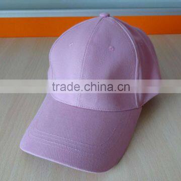 promotion 6 panel pink blank cap wholesale hats