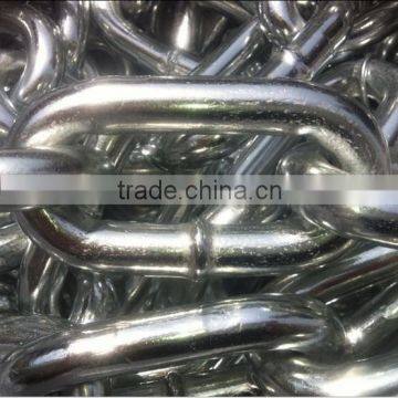 Hot sale China factory welded steel link chain strong Din763 large link chain