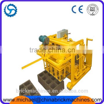 QT40-3A Moving Cement Brick Egg Layer Machine