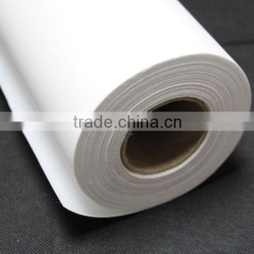 Poly-cotton 380gsm 500mic white glossy wide format inkjet canvas roll