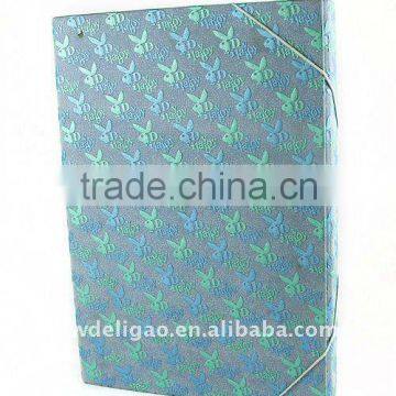 Embossed Color Art Paper Desktop File Box for Office Stationery Cardboard A4 or FC Size
