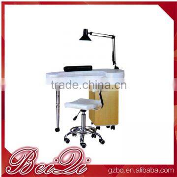 wood Nail table for nail salon furniture table,Double extended manicure table