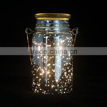 2016 christmas decoration led snowfall lights ,home decor with crackle glass