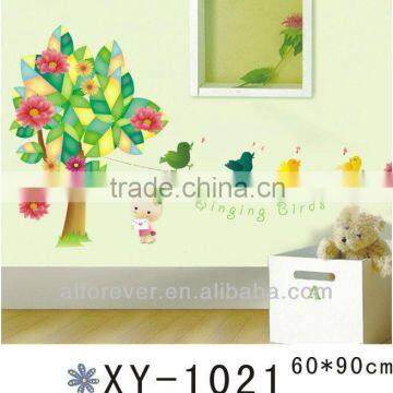 New Fashion wall sticker singing birds