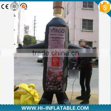 2015 new Inflatable Drink bottle Moving Cartoon for events