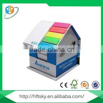 Customized self-adhensive house shaped sticky note pad