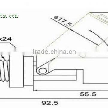 M16 side mounted water level sensor/ float level switch/liquid level sensor 5CFS-YZ-5