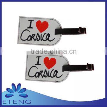 High Quality customized faux leather luggage tags For Promotion