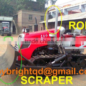 50HP CRWLER TRACTOR with ROPS,FRONT BLADE,3 point linkage