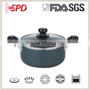 High quality SGS FDA 10pcs ceramic coating aluminum technique nonstick casserole