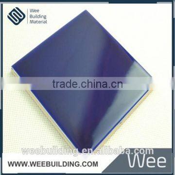 Item: 11DM1 Glossy Blue Beautiful Ceramic Color Tiles Like Wallpaper in Foshan