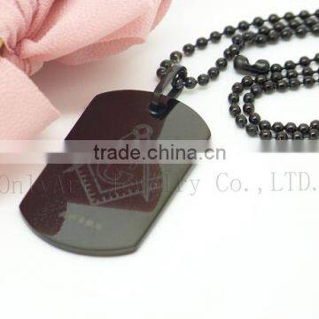Laser Custom Pendants Black Tungsten Pendants Wholesale Dog Tag Pendants photo-4