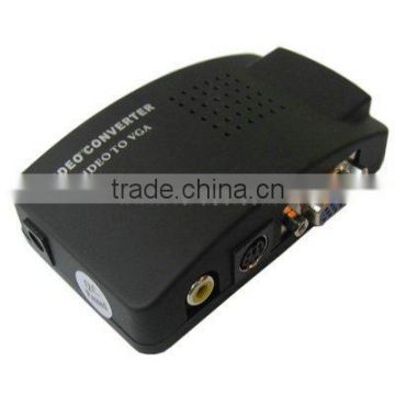 Black High resolution Video and S-Video to VGA Converter