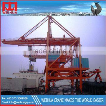 cement wharf use 750t/h Grab ship unloader