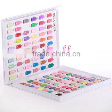 Professional 120 nail gel polish color display book for nail salon